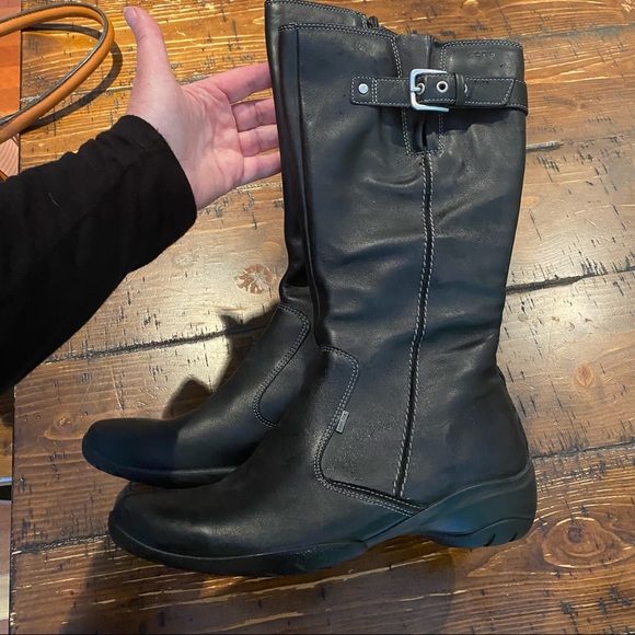 Ecco Shoes - ECCO SOFT WEDGE WOMEN'S BLACK BOOT